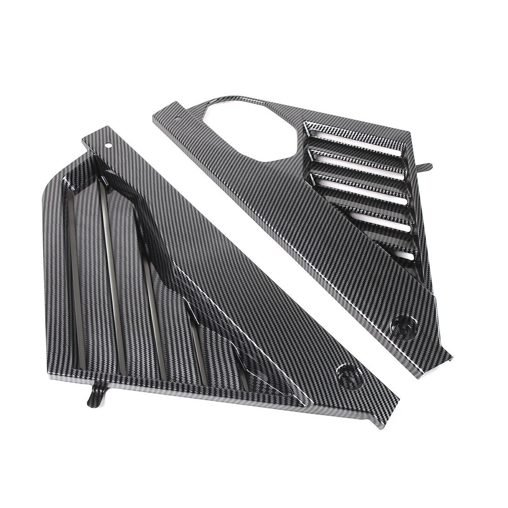 For Corvette C8 Stingray Coupe Carbon Black Engine Hood Bay Side Panel Cover US