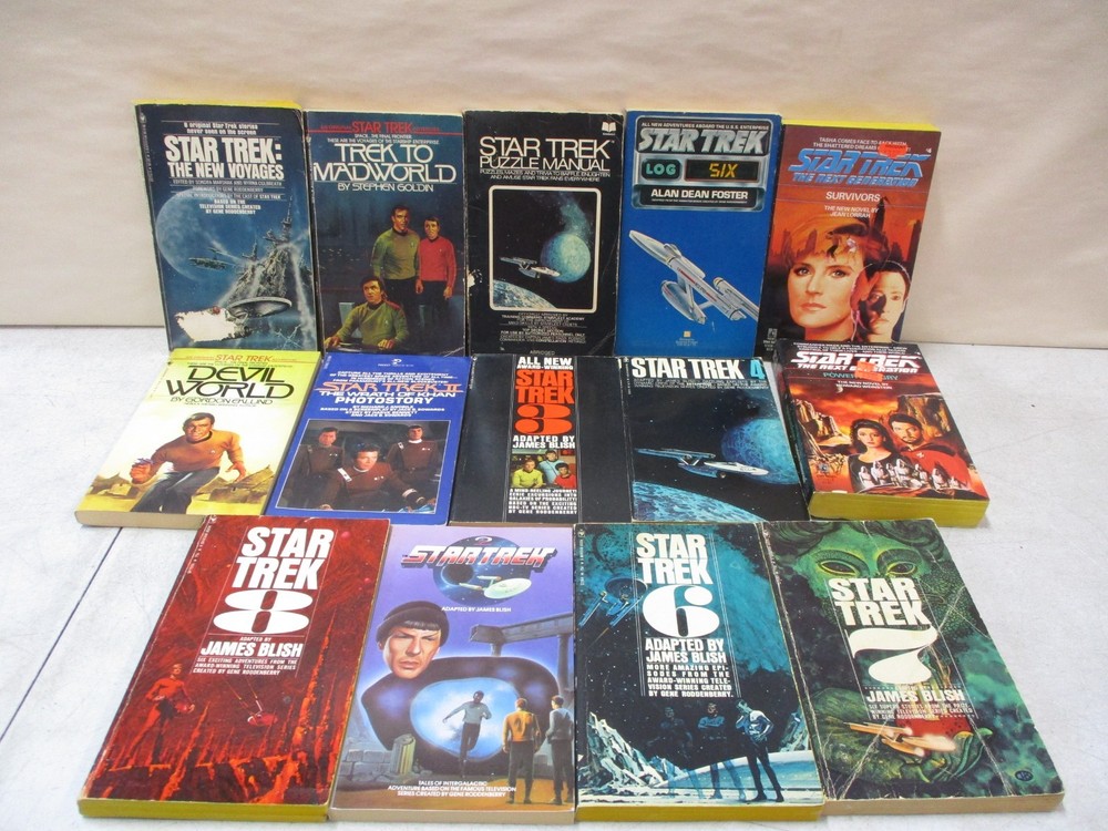 14 Star Trek Paperback Books