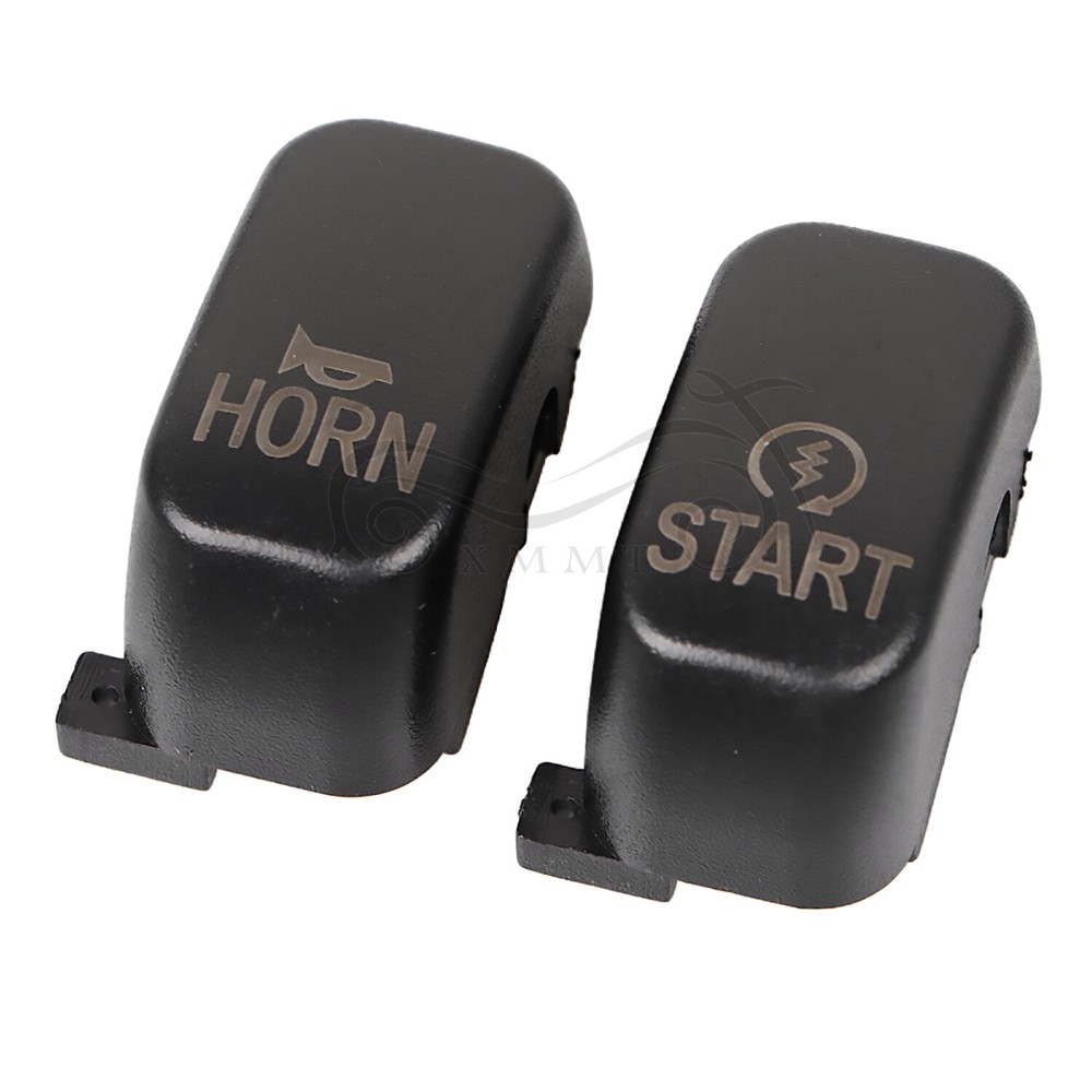 Black Hand Control Switch Housing Button Cap For Harley Electra Glide 1996-2013