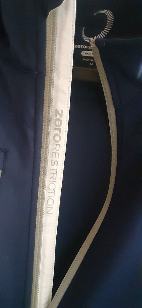 NWT Zero Restriction Z500 1/4 Zip Golf Pullover Navy Malamu Men's M