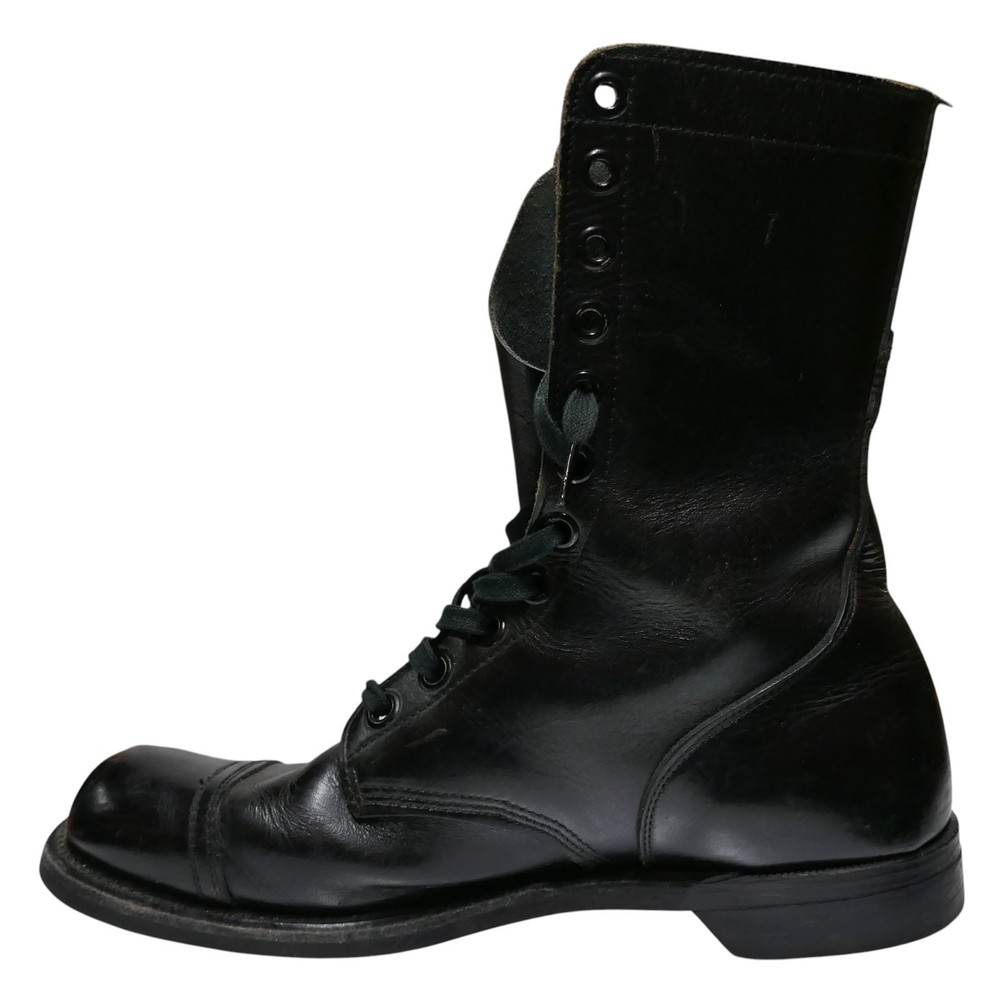 1960s Black Cap Toe Boots Sz 11R
