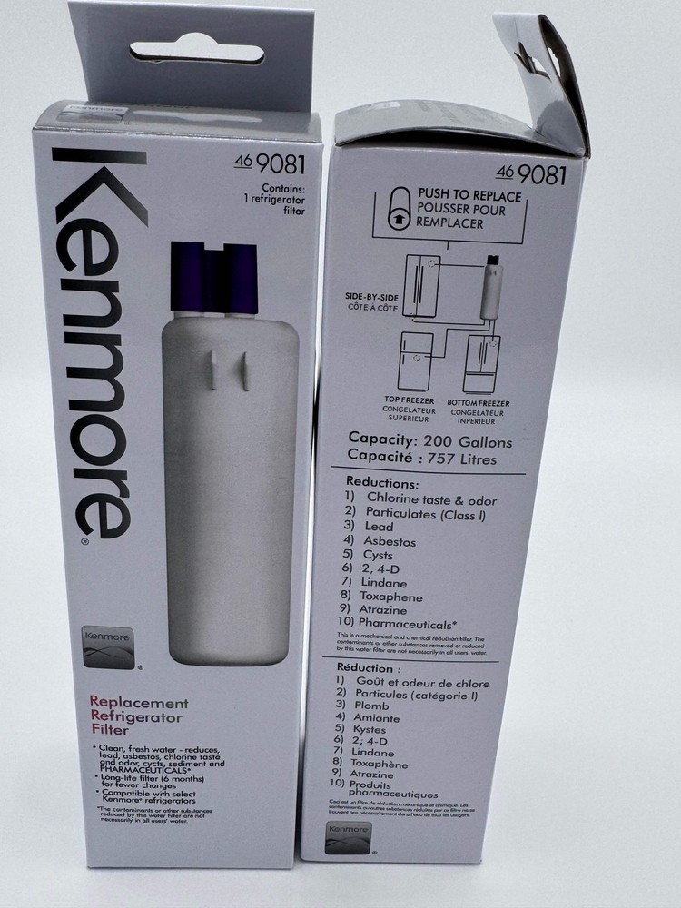 2-PACK Kenmore 9081 Refrigerator Water Filter 46-9081