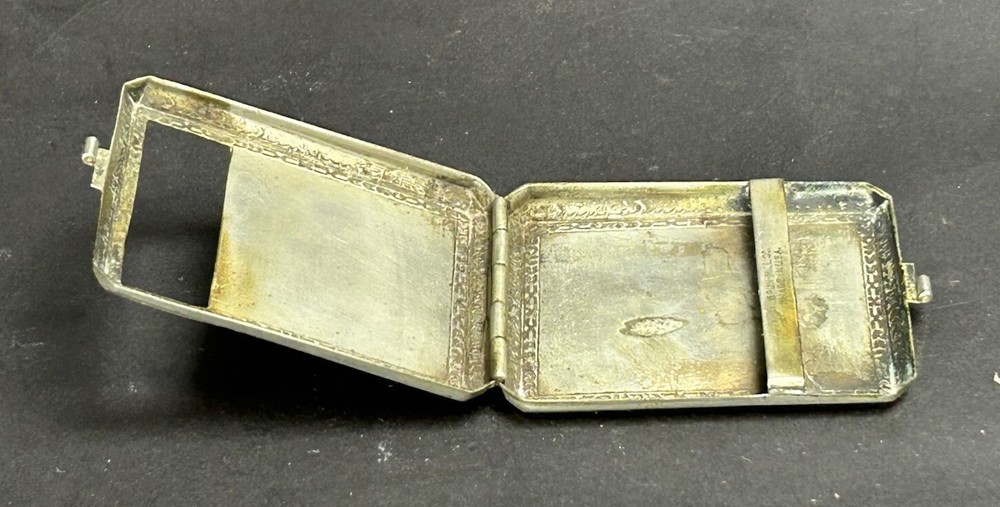 Vintage Brun-Mill Silver Match Case Compact