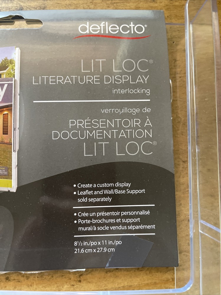 Deflecto Lit Loc Literature Display Interlocking
