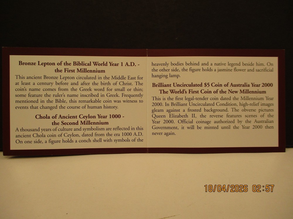 AUSTRALIAN 2000 MILLENIUM COIN COLLECTION