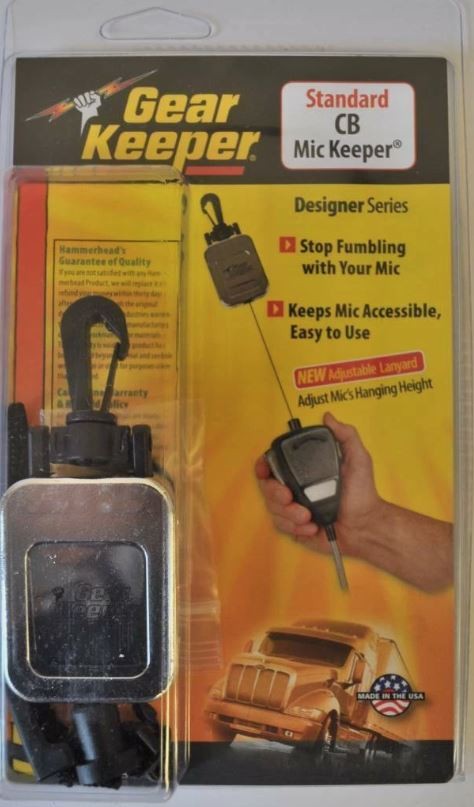HAMMERHEAD GEARKEEPER RT2-4712 CB MICKEEPER MICROPHONE HOLDER RETRACTOR (CHROME)