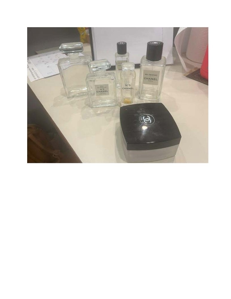 Empty Chanel No. 5 Perfume Bottles Assortment
