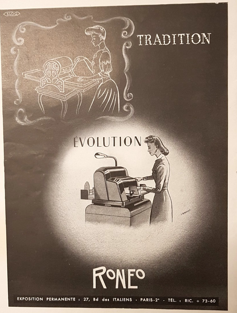Press Advertising: Tradition Evolution RONEO 1947