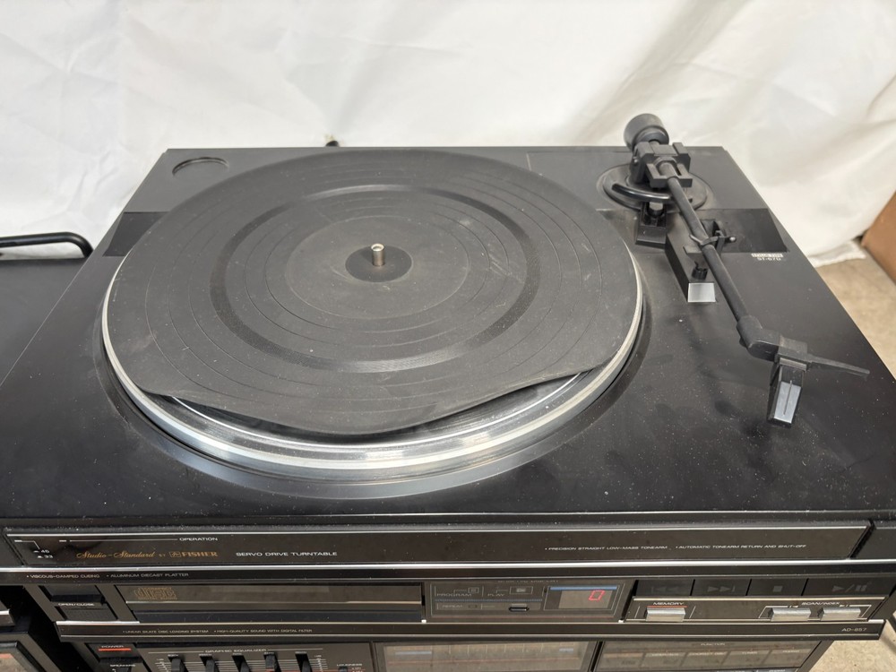Fisher Studio Standard Stereo Component System Lot Turntable Speakers Untested