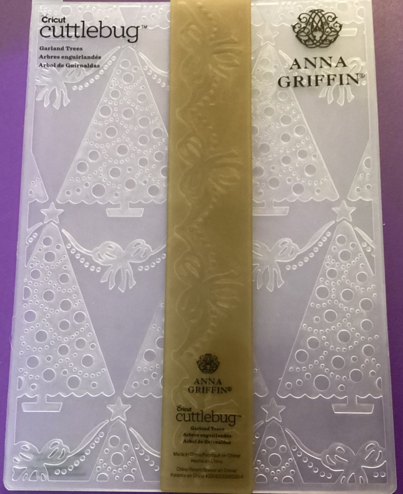 Anna Griffin Garland Trees Embossing Folder 5x7