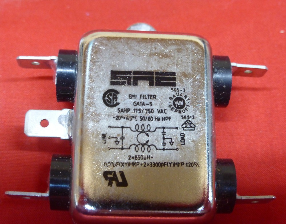 SAE GA1A-5 NEW  EMI FILTER 5A 115/250VAC (3H6)
