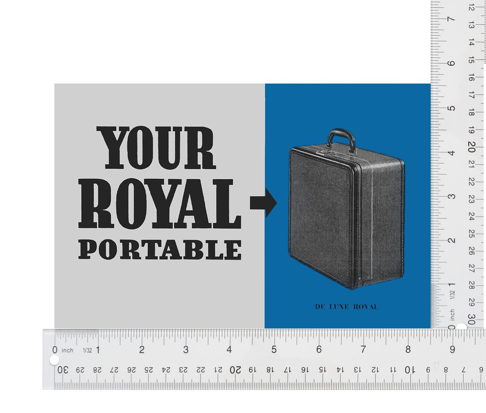 Royal Quiet Deluxe 40s Typewriter User Owners Manuals & Chart Complete Documents