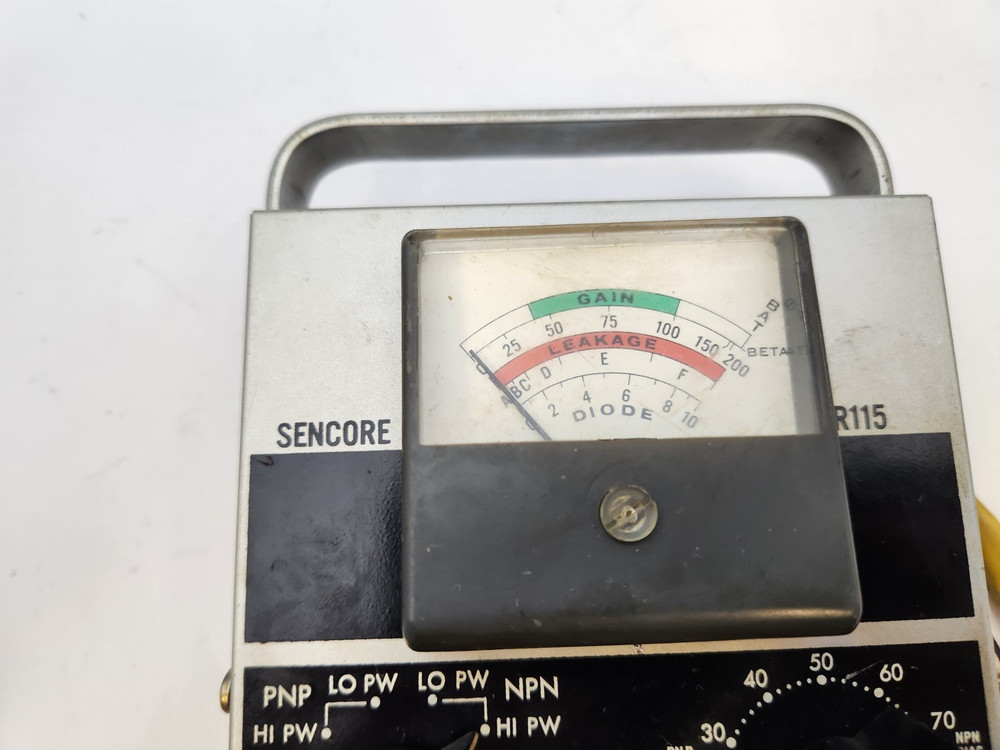 Sencore TR115 Transistor & Diode Checker Bench Tested !! Instruction Sheets !