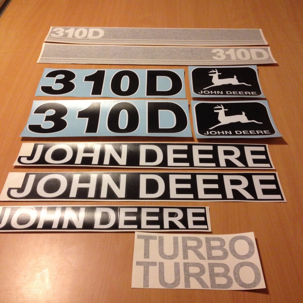 DEERE 310D BACKHOE LOADER REPRO DECAL SET