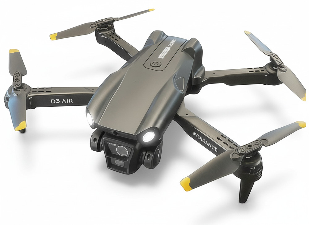 D3 RC Quadcopter Drone 4K WiFi FPV 3 Cameras Optical Flow Obstacle Avoidance