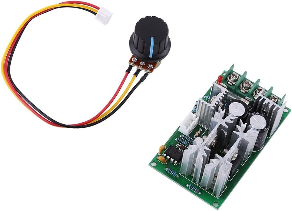 Compact 20A PWM DC Motor Speed Controller | 10V-60V High Efficiency Module