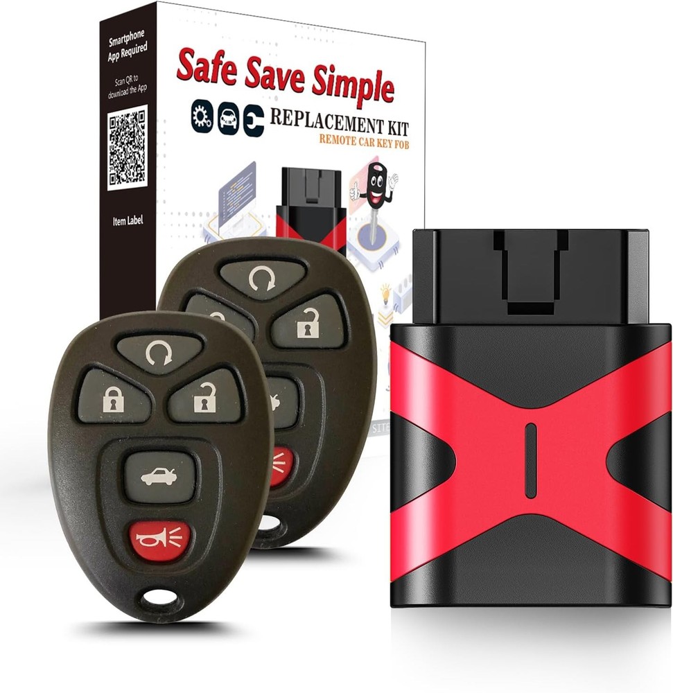 Simple Key Fob, Keyless Entry Remote Programmer Kit, Replacement for Chevy