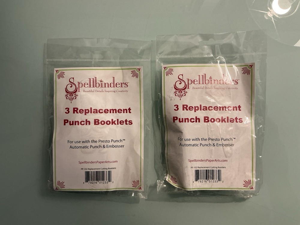 Spellbinders Presto Punch Machine + 19 Die Sets + 6 Punch Booklets (Used)
