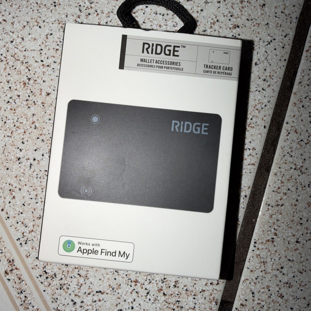 RIDGE WALLET TRACKER CARD TILE NEW SEALED BLACK