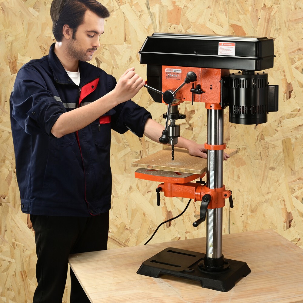 VEVOR 12-Inch Benchtop Drill Press Cast Iron Drill Press 5 Amp Variable Speed