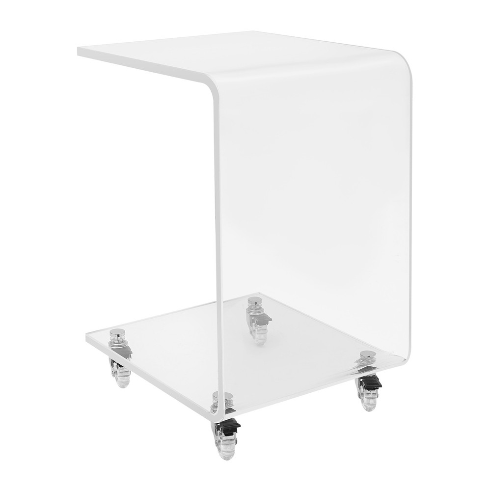 C-Shaped Side Table, Acrylic End Table, Couch Side Table