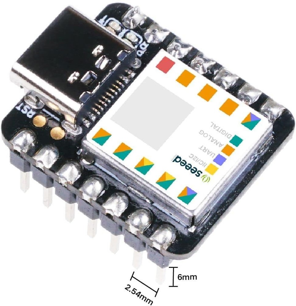 Compact Seeeduino XIAO Microcontroller: 32-bit SAMD21 with USB Type-C Interface