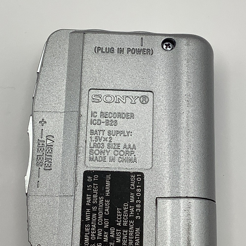 Sony Handheld IC Digital Voice Recorder ICD-B26 TESTED