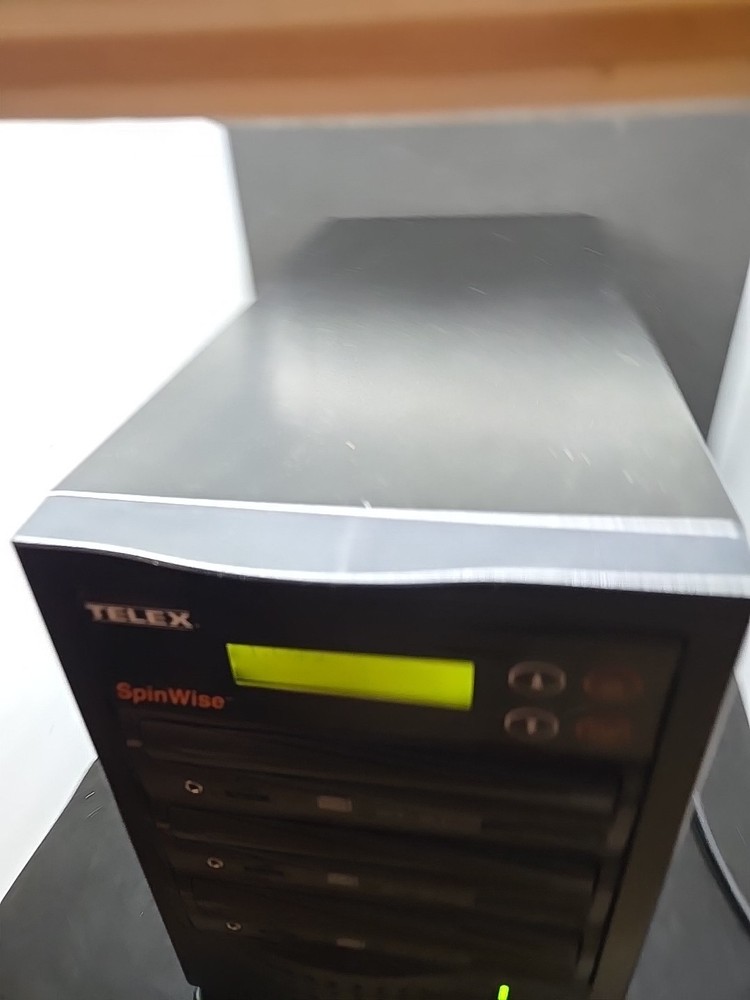 Telex SpinWise 3CD Disc Duplicator Copier W/ 3Drive Bays Used Untested