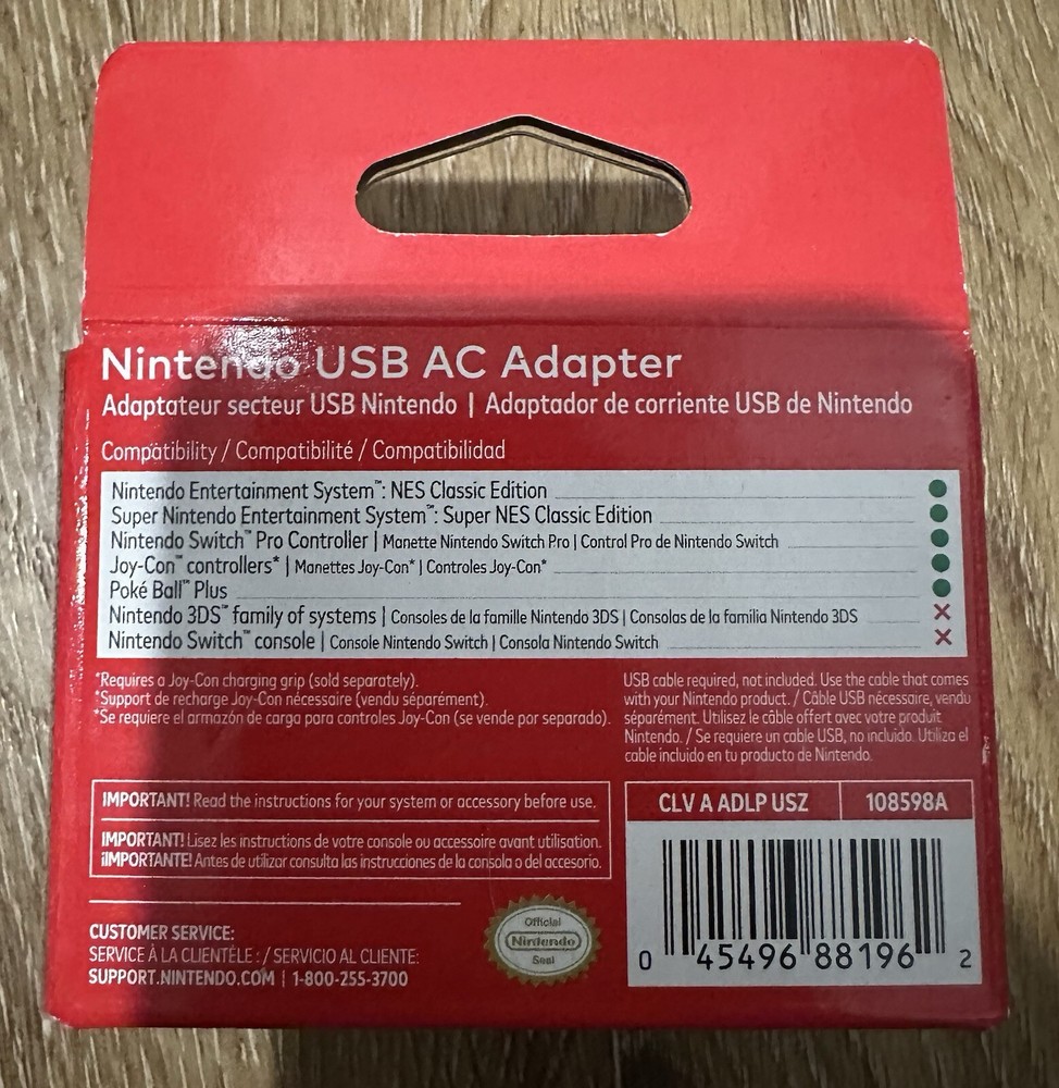 Nintendo USB AC Adapter