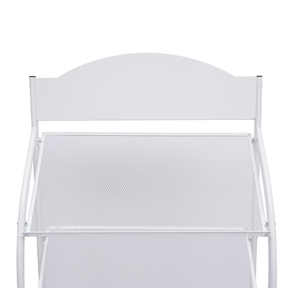 Home Office Comic Display Organizer Stand Freestanding Magazine Rack Iron 4 Tier