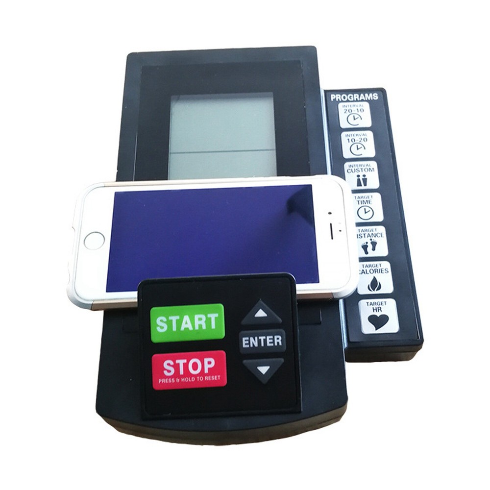 Electronic Counter Wind Resistance Magnetic Control Exercise Bicycle LCD Display