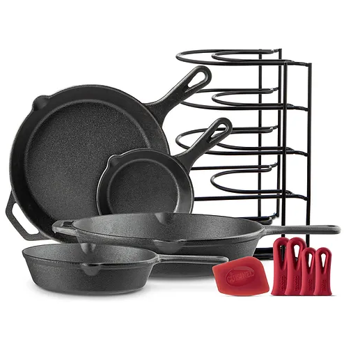 CUISINEL Chef's Basic 5 Piece Cast Iron Set CB-503 - Black