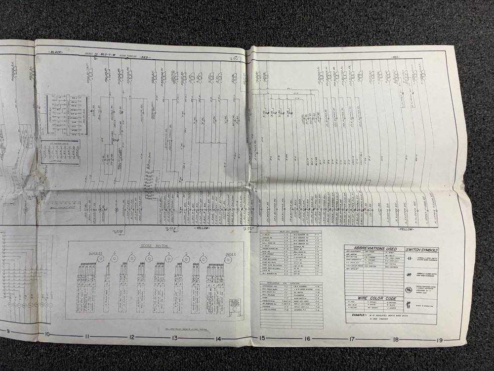 Williams Paddock Pinball Machine Game Manual Schematics ORIGINAL