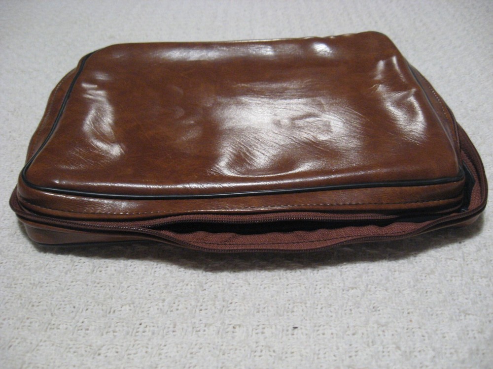 LDS Mormon Brown Soft Faux Leather LARGE 10" x 7" Scripture Book Protector Case