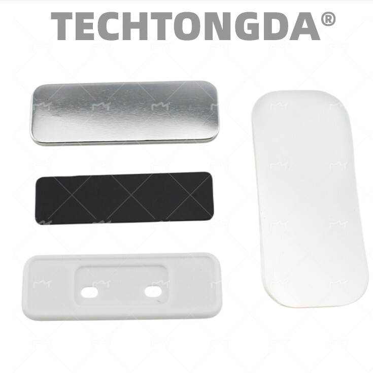 Rectangle 70x25mm Rubber Magnetic Badge Button Maker Craft Tools Crafting