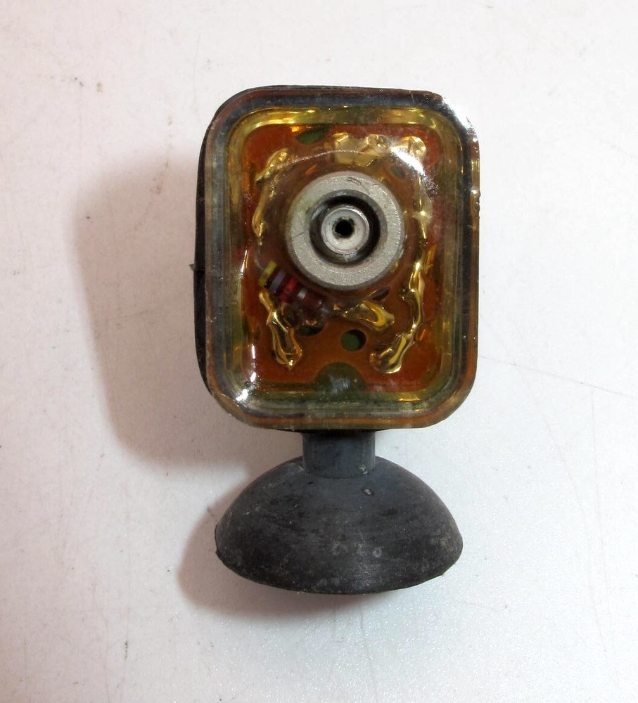 *VINTAGE* UNUSUAL ELECTRONIC FLASH SLAVE UNIT W/PC CONNECTOR-SUCTION CUP BASE