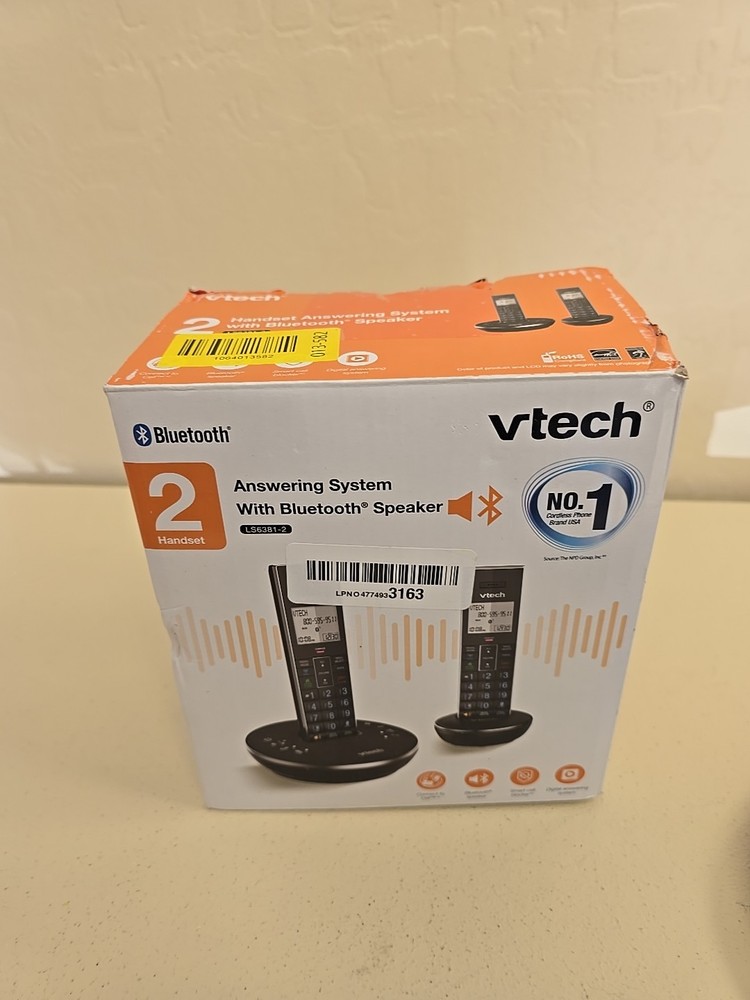 Vtech LS6381-2 Answering System w/ Bluetooth Speaker, 2 Handsets
