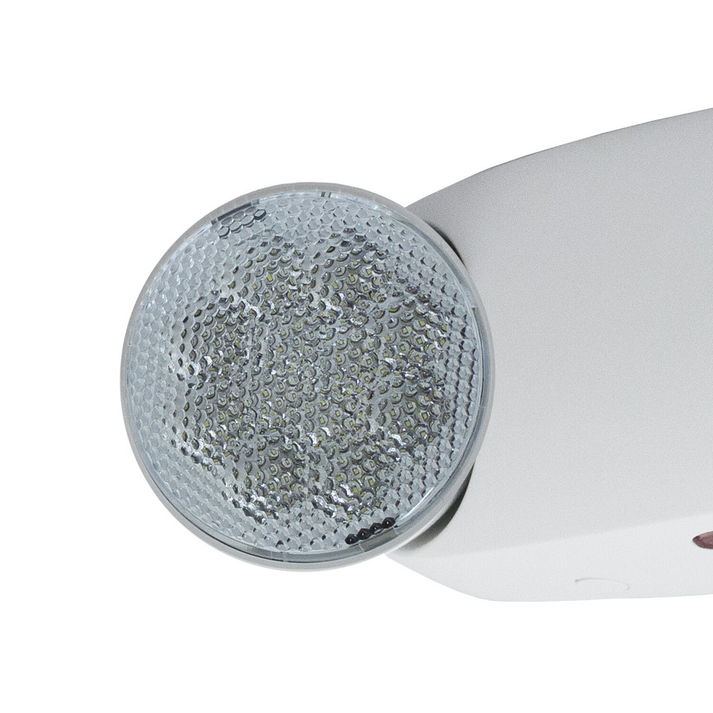 LFI Lights | LED Emergency Light | Bright Bug Eye Battery Backup UL | EL-M2-W-BB