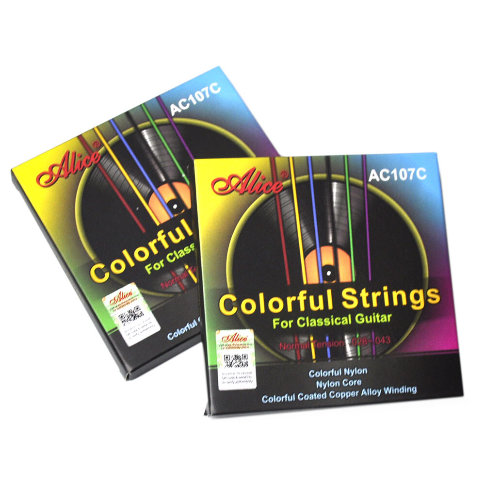 2 Sets AC107C Classical Guitar Nylon Strings Colorful 6-string Normal Tension