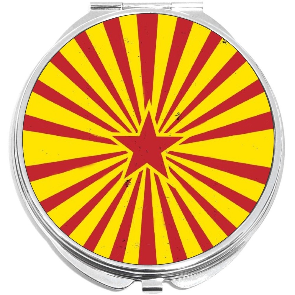 Star Burst Pattern Compact with Mirrors - Perfect for your Pocket or Purse