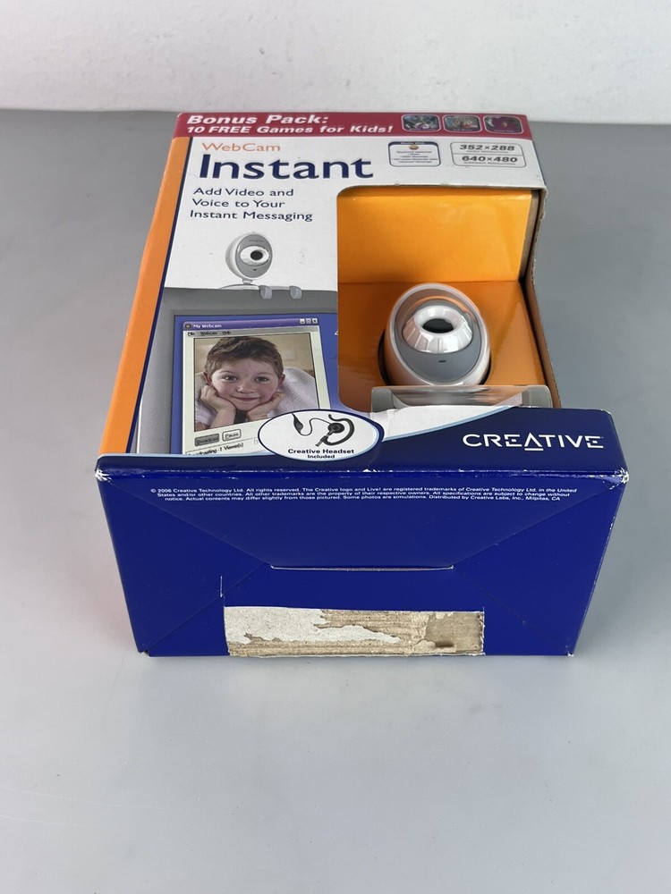 NEW Creative labs Webcam instant w/headset
