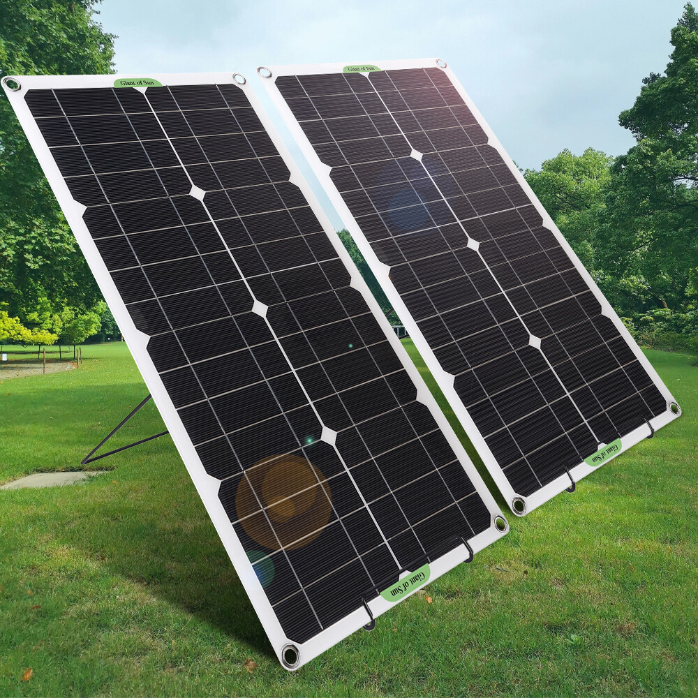 Pair Solar Panel Fixed Bracket Mount Portable Foldable Carbon Steel Bracket