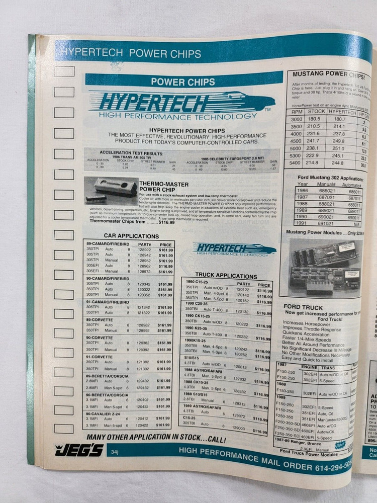 1991 JEG'S Spring High Performance Automotive Catalog - Genuine