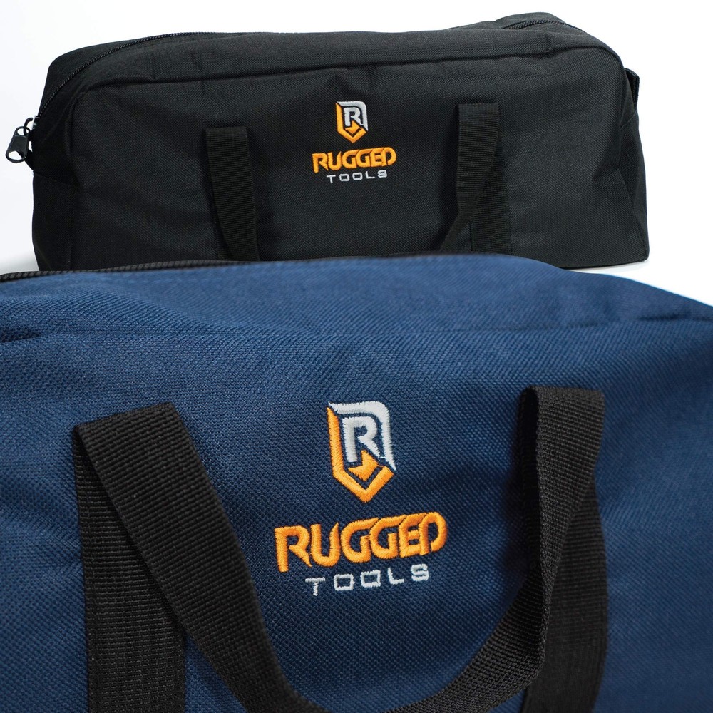 Rugged Tools Tool Bag Combo - Includes 1 Small & 1 Medium Toolbag - Organizer...