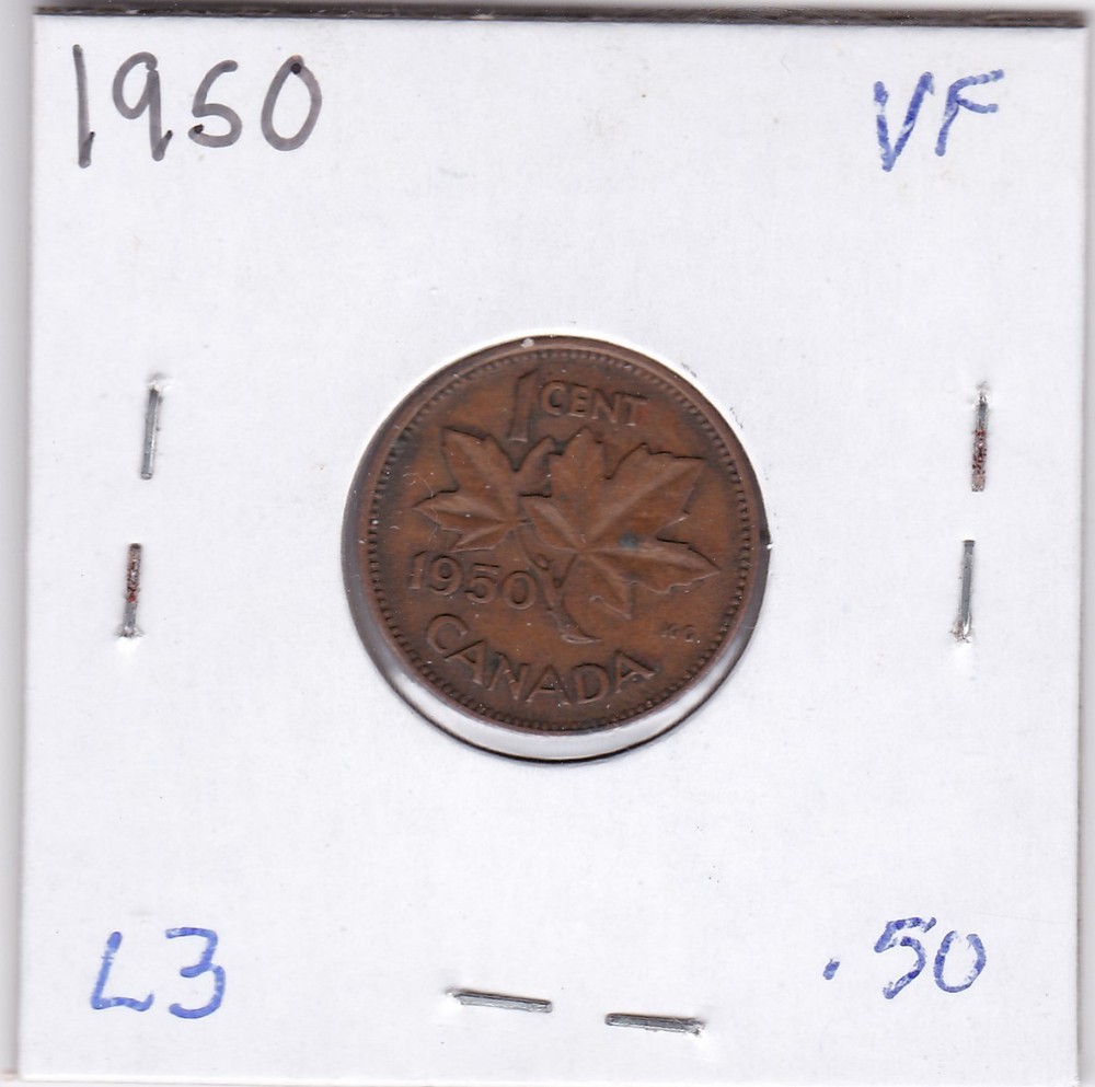 1950 Canada One Cent L3