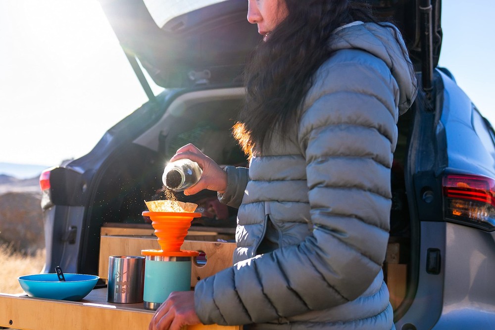 Collapsible Flexware Coffee Drip with Strong, Flexible, Compact, BPA Free Des...