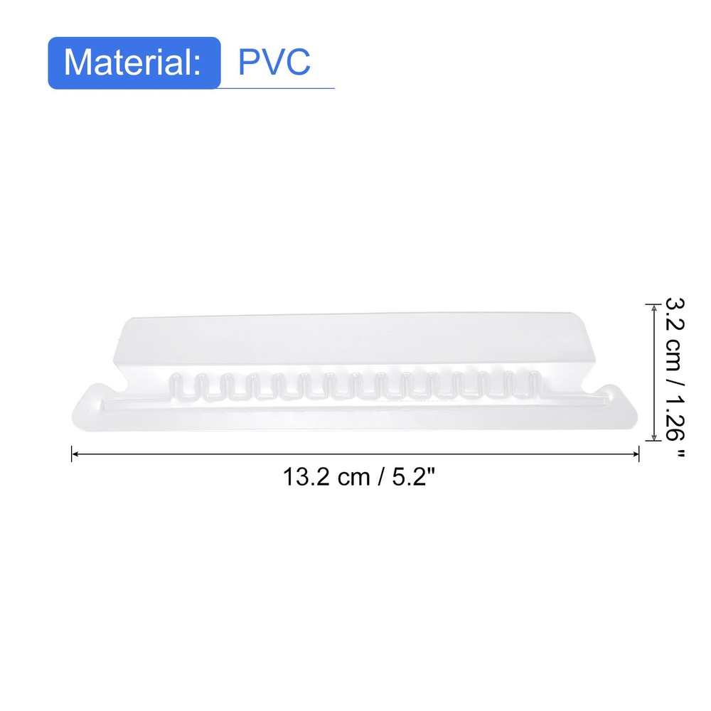Hanging File Folder Tabs, 4 Inch File Folder Tabs and Inserts, Clear, 100 Pcs