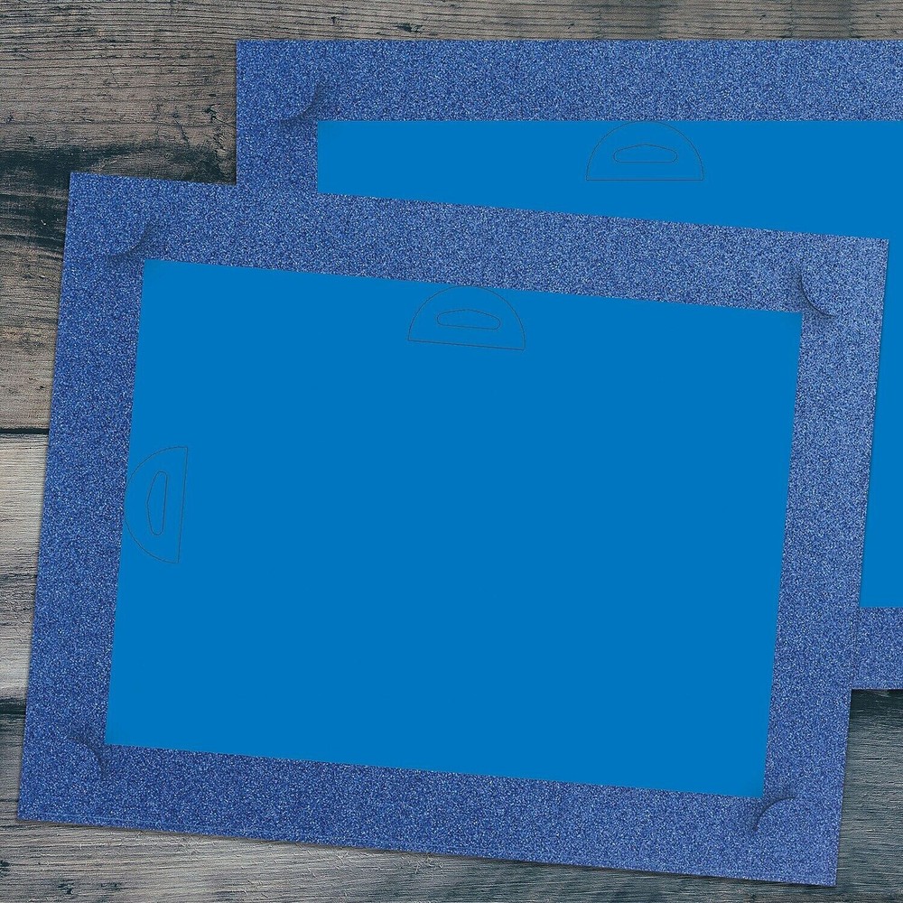 Great Papers! Masterpiece Studios Glitter Certificate Backer Royal Blue 5/Pack