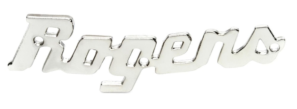 Rogers Drums Model No. 5SLOGO Script Logo Badge