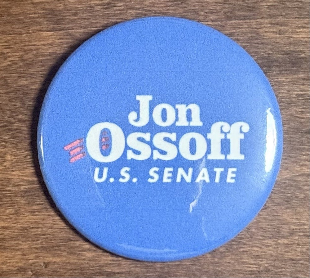 Jon Ossoff For Senate Button. 2.25inches